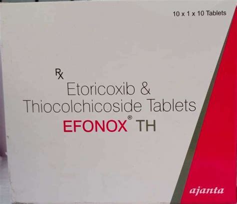 Efonox TH 60mg/4mg Tablet 10 tablets in 1 strip 